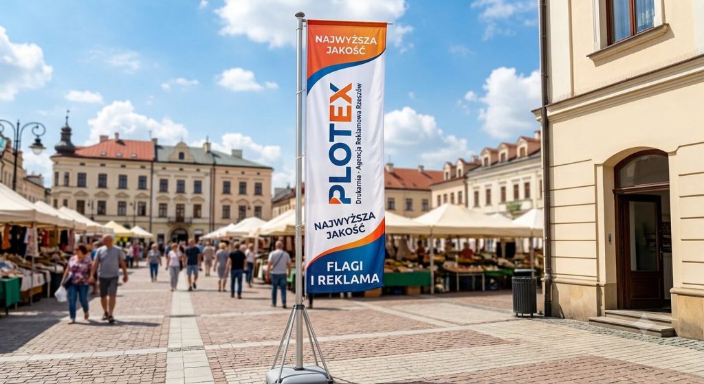 Flagi reklamowe drukarnia Plotex.pl